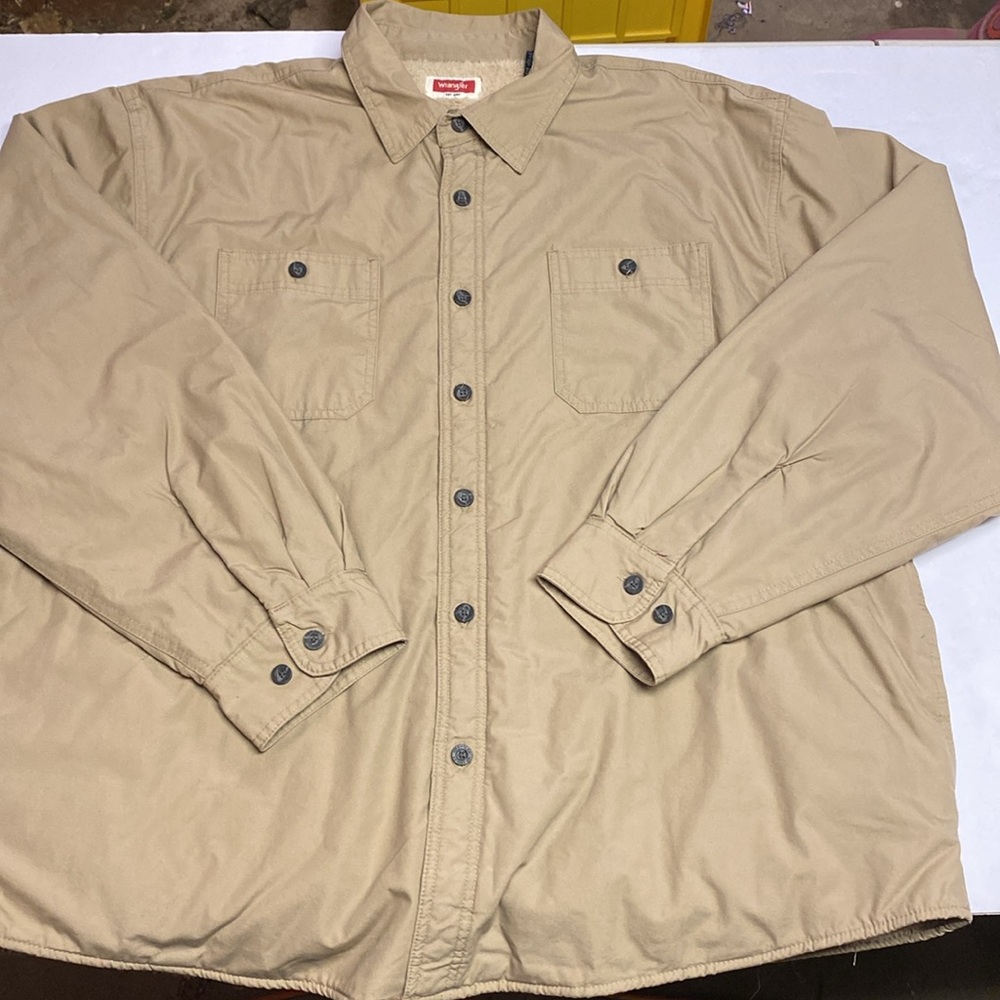 NWOT Wrangler Men’s Barn Coat Chore Jacket Sherpa Lined Size 2XL Button Down